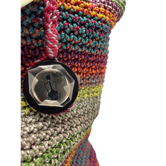 The Sak Gypsy Cambria Crochet Shoulder Bag With Brown Accents & Zipper Closure - Picture 14 of 16